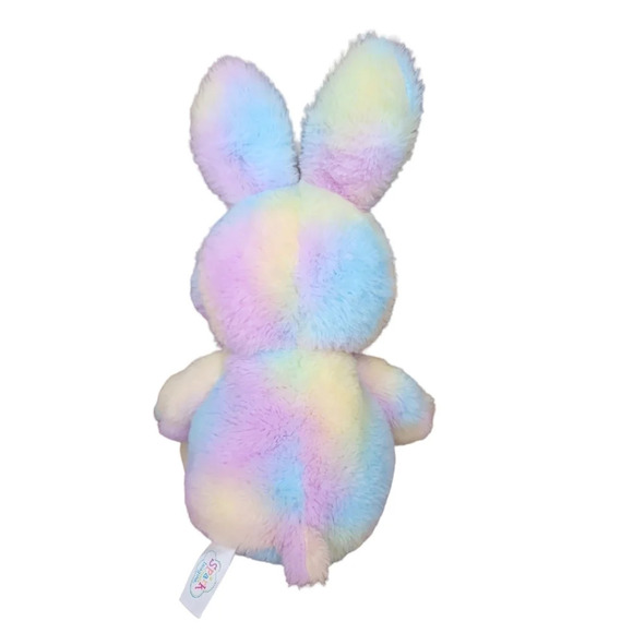 Easter Spark Create Imagine Bunny Rabbit Plush Pastel Bell Rattle Crinkle Pastel - Picture 2 of 8